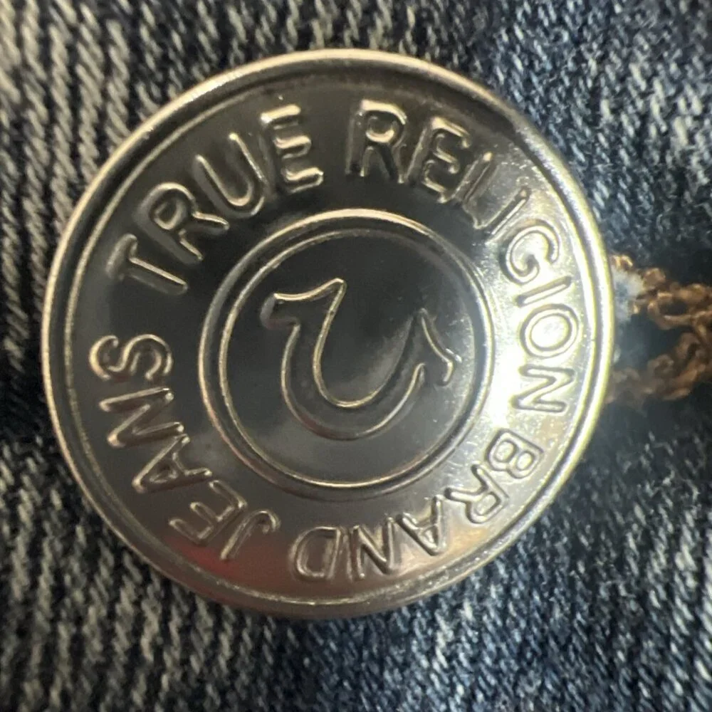 NWT TRUE RELIGION Denim Jeans BECCA Mr. Big T Mid Rise Bootcut 30 MSRP$199 - Picture 11 of 12